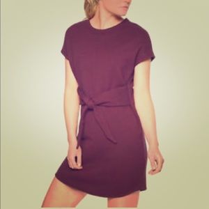 Athleta Embrace sweatshirt dress Eggplant Sz M